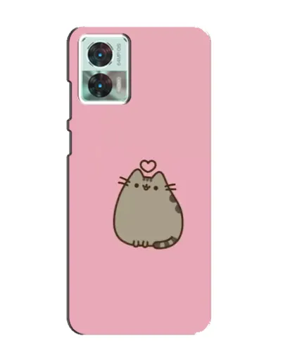 Чехол для Motorola Edge 30 Neo с картинкой «Pusheen сердце» Чехол для Motorola Edge 30 Neo с картинкой «Pusheen сердце»