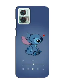 Чехол для Motorola Edge 30 Neo с картинкой «Музыкальный Stitch»