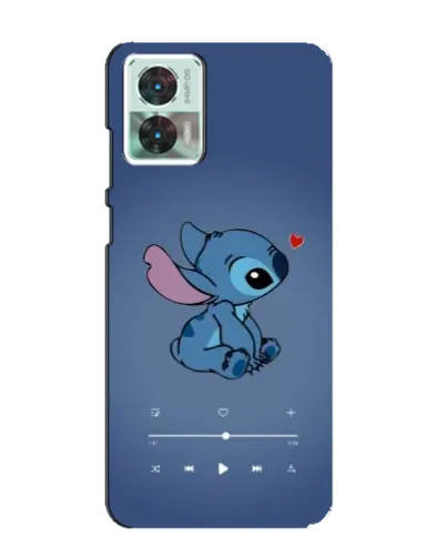 Чохол для Motorola Edge 30 Neo з картинкою «Музичний Stitch»