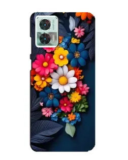 Чехол для Motorola Edge 30 Neo с картинкой «Цветочная феерия»