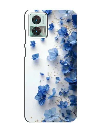 Чехол для Motorola Edge 30 Neo с картинкой «Голубой цветочный каскад» Чехол для Motorola Edge 30 Neo с картинкой «Голубой цветочный каскад»