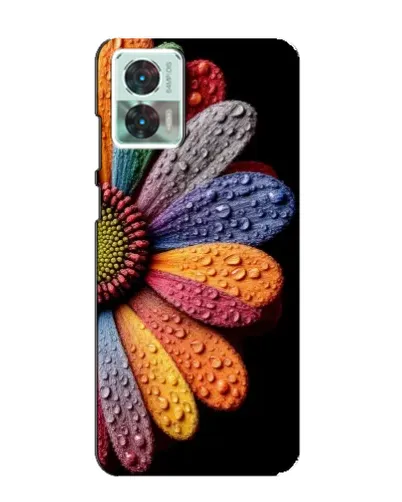 Чехол для Motorola Edge 30 Neo с картинкой «Радужный цветок» Чехол для Motorola Edge 30 Neo с картинкой «Радужный цветок»