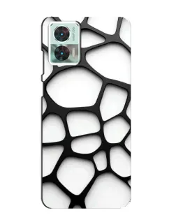 Чехол для Motorola Edge 30 Neo с картинкой «Белая объемная сетка» Чехол для Motorola Edge 30 Neo с картинкой «Белая объемная сетка»