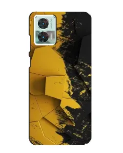 Чехол для Motorola Edge 30 Neo с картинкой «Золотые осколки геометрии»