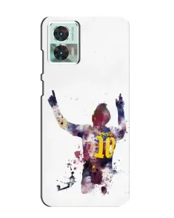 Чохол для Motorola Edge 30 Neo з картинкою «Messi Barca»