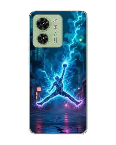 Чехол для Motorola Edge 40 с картинкой «Jordan Gold Jumpman»