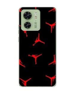 Чохол для Motorola Edge 40 з картинкою «Jordan Red Pattern»