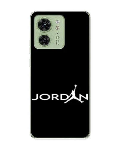 Чехол для Motorola Edge 40 с картинкой «Jordan White Logo»