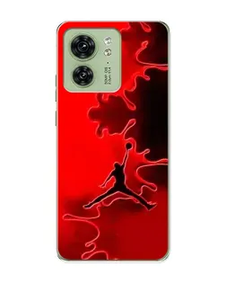 Чехол для Motorola Edge 40 с картинкой «Jordan Red Smoke»