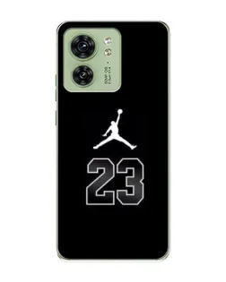 Чехол для Motorola Edge 40 с картинкой «Jordan Flight 23»
