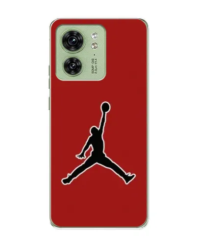 Чехол для Motorola Edge 40 с картинкой «Jordan Red Back»