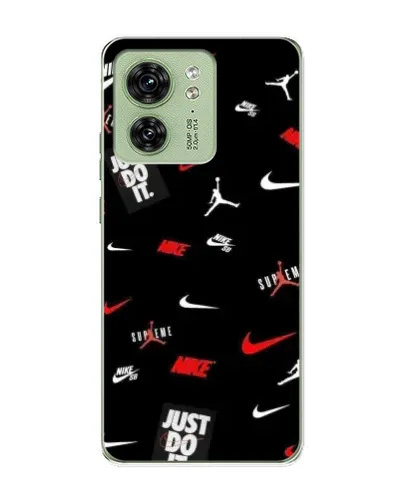 Чехол для Motorola Edge 40 с картинкой «Nike Mix Pattern»