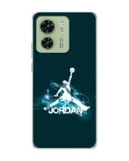 Чехол для Motorola Edge 40 с картинкой «Jordan Blue Fire»