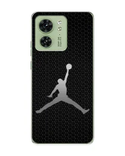 Чехол для Motorola Edge 40 с картинкой «Jordan Dark Carbon»