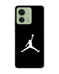 Чехол для Motorola Edge 40 с картинкой «Jordan Silhouette»