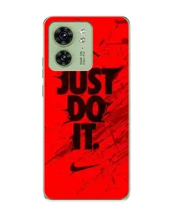 Чехол для Motorola Edge 40 с картинкой «Nike Just Do It»