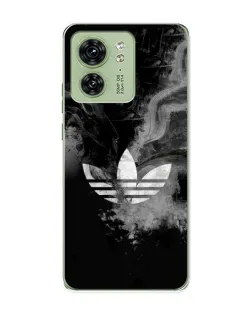 Чохол для Motorola Edge 40 з картинкою «Абстрактний дим Adidas»