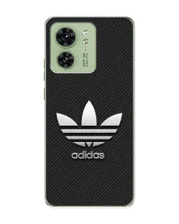 Чохол для Motorola Edge 40 з картинкою «Adidas Карбонова текстура»