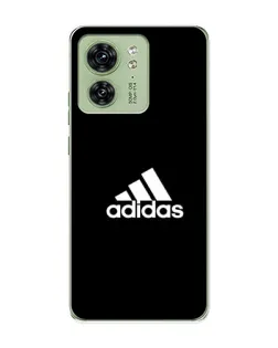 Чохол для Motorola Edge 40 з картинкою «Чорна класика Adidas»