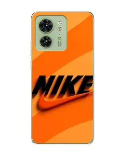 Чохол для Motorola Edge 40 з картинкою «Помаранчевий драйв Nike»
