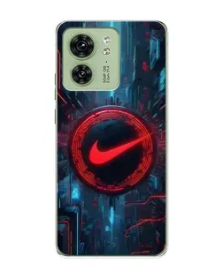 Чохол для Motorola Edge 40 з картинкою «Техногенний стиль Nike»