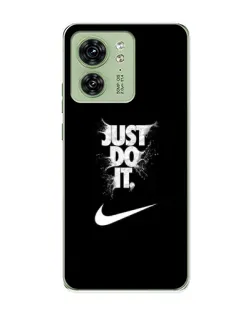 Чохол для Motorola Edge 40 з картинкою «Текстовий принт Nike»
