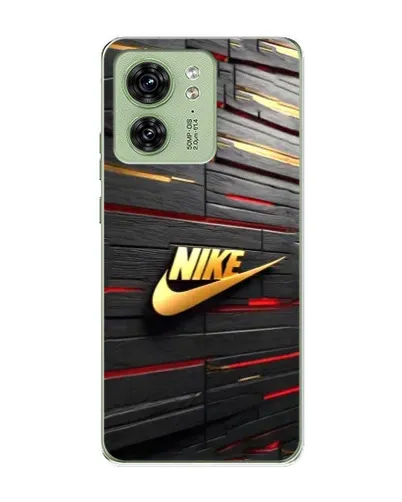 Чохол для Motorola Edge 40 з картинкою «Золотий Nike на металі» Чохол для Motorola Edge 40 з картинкою «Золотий Nike на металі»