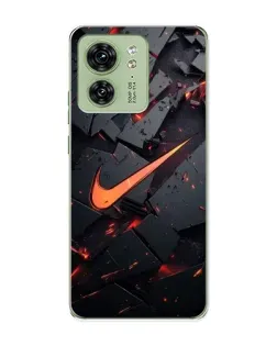 Чохол для Motorola Edge 40 з картинкою «Nike — ефект розломів»