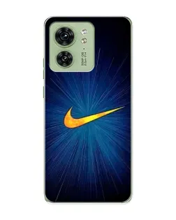 Чохол для Motorola Edge 40 з картинкою «Синій пульс Nike»