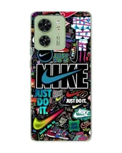 Чохол для Motorola Edge 40 з картинкою «Яскравий колаж Nike»