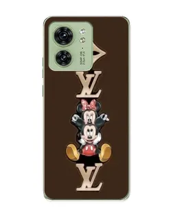 Чохол для Motorola Edge 40 з картинкою «LV та Міккі Маус»