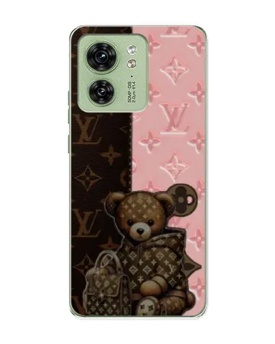 Чохол для Motorola Edge 40 з картинкою «Ведмедик у стилі LV» Чохол для Motorola Edge 40 з картинкою «Ведмедик у стилі LV»