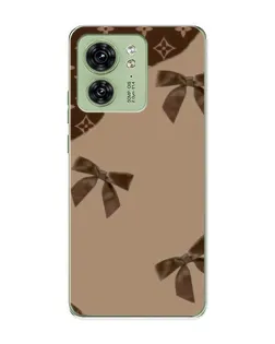 Чохол для Motorola Edge 40 з картинкою «LV — кавовий атлас»