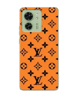 Чохол для Motorola Edge 40 з картинкою «Помаранчевий стиль LV»