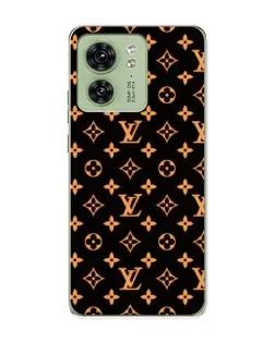 Чохол для Motorola Edge 40 з картинкою «Золота монограма LV»