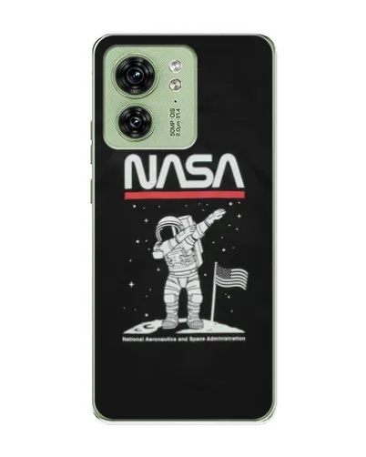 Чохол для Motorola Edge 40 з картинкою «NASA — крокуємо по Місяцю» Чохол для Motorola Edge 40 з картинкою «NASA — крокуємо по Місяцю»