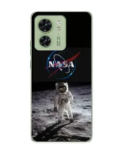 Чохол для Motorola Edge 40 з картинкою «Астронавт на Місяці»