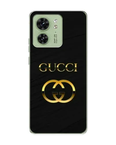 Чехол для Motorola Edge 40 с картинкой «Золотой логотип Gucci»