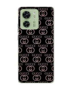 Чехол для Motorola Edge 40 с картинкой «Классическая монограмма Gucci»