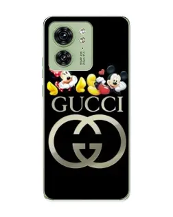 Чехол для Motorola Edge 40 с картинкой «Gucci — герои Disney»