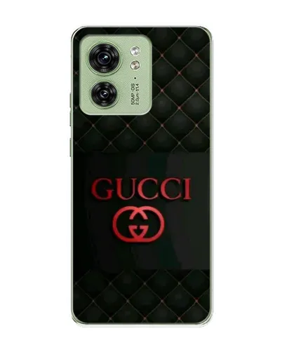 Чехол для Motorola Edge 40 с картинкой «Gucci — стеганый черный»