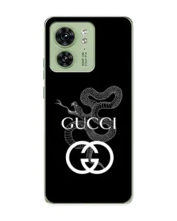 Чехол для Motorola Edge 40 с картинкой «Gucci — серебряная змея»