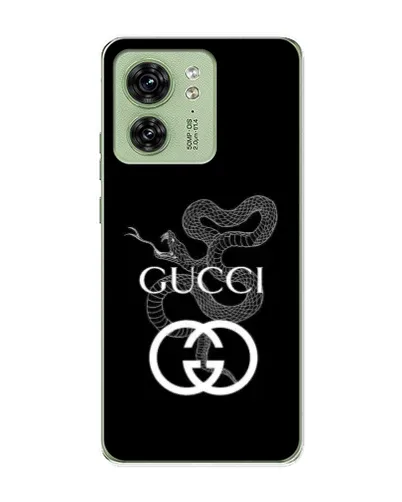 Чехол для Motorola Edge 40 с картинкой «Gucci — серебряная змея»