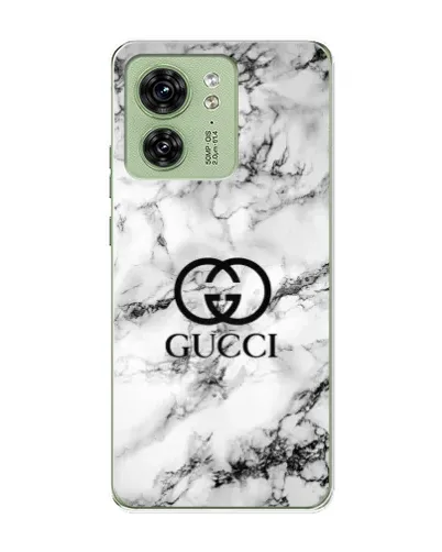 Чехол для Motorola Edge 40 с картинкой «Gucci — мраморный шик»