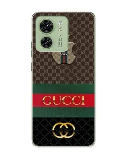 Чехол для Motorola Edge 40 с картинкой «Gucci — брендированный десерт»