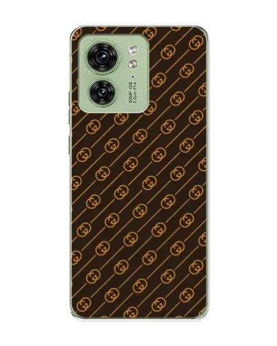 Чехол для Motorola Edge 40 с картинкой «Gucci — золотые диагонали»