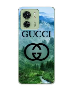 Чехол для Motorola Edge 40 с картинкой «Gucci — горный пейзаж»