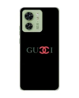 Чехол для Motorola Edge 40 с картинкой «Gucci — красный градиент»