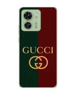 Чехол для Motorola Edge 40 с картинкой «Gucci — темно-зеленый градиент»