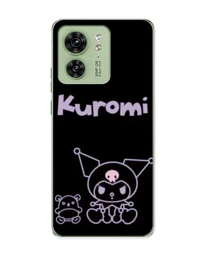 Чохол для Motorola Edge 40 з картинкою «Kuromi — чорний мінімалізм» Чохол для Motorola Edge 40 з картинкою «Kuromi — чорний мінімалізм»